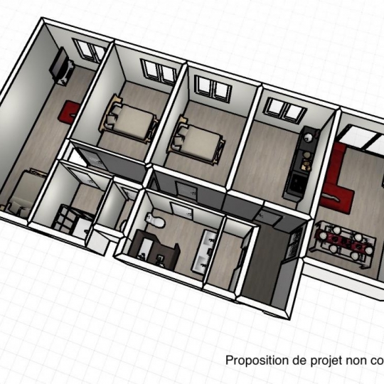  Annonces FABREGUES : Appartement | VANDOEUVRE-LES-NANCY (54500) | 89 m2 | 64 500 € 